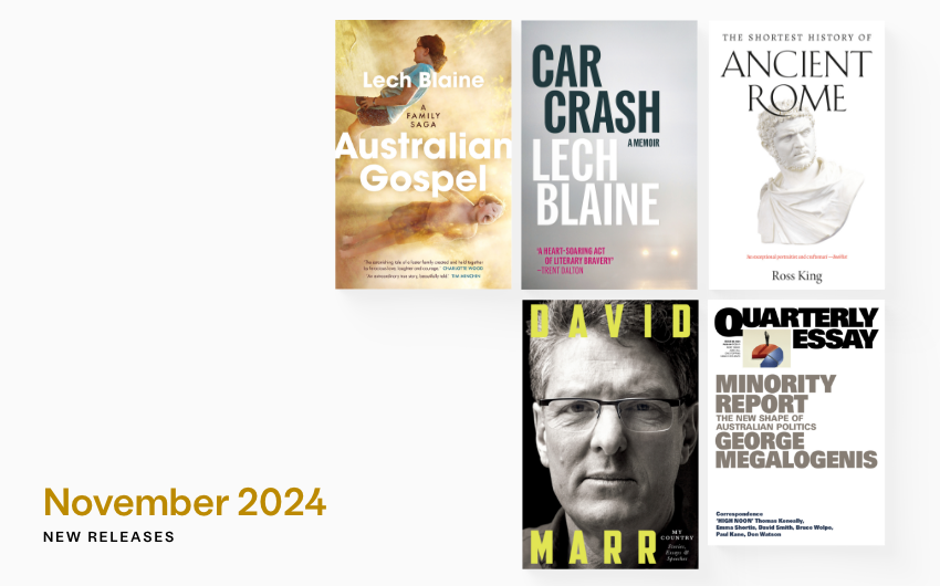 November 2024 new releases from Black Inc.